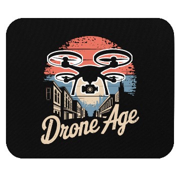 Discover Drone Age Vintage Sunset Design Mouse Pads