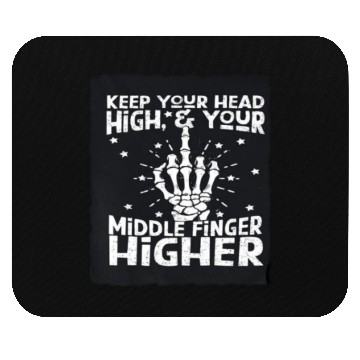 Discover Middle Finger Higher Mouse Pads