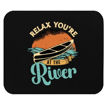 Discover Canoeing Relax You're At The River Loves Paddling Mouse Pads