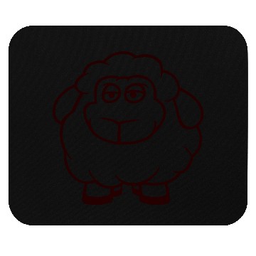 Discover Sheep Baby Standing Bored Tired Cartoon Comic Cool Mouse Pads