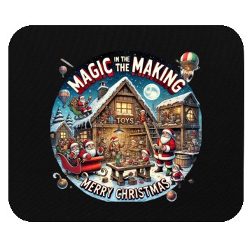 Discover Santa's Workshop Christmas Magic Mouse Pads
