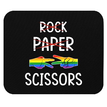 Discover LGBTQ Lesbian Rock Paper Scissors Mouse Pads