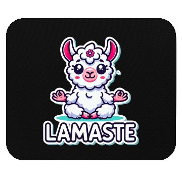 Discover Charming Meditative Llama Yoga Design Mouse Pads