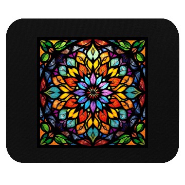 Discover Stained glass window Mouse Pads