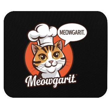 Discover Meowgarit the Chef Mouse Pads