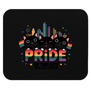 Discover Pride of Dallas City Texas USA Rainbow Flag Mouse Pads