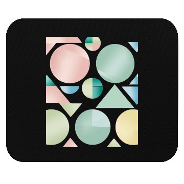 Discover Pastel Geometric Abstract Design Mouse Pads