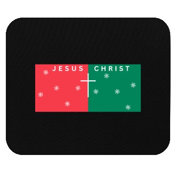 Discover Jesus Christ SNOWFLAKES simple design Mouse Pads