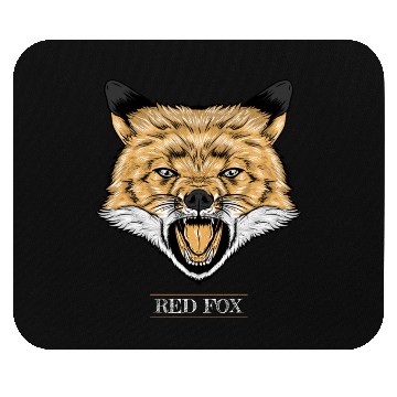 Discover Red Fox Illustration Mouse Pads