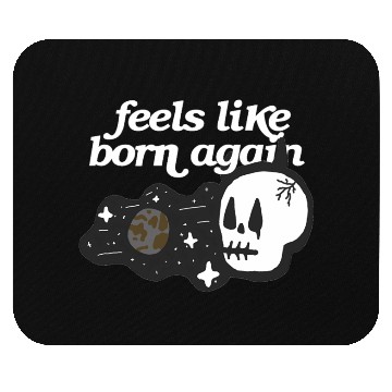 Discover Feels Like Born Again - Cosmic Skull Graphic Sweat Mouse Pads