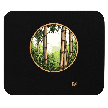 Discover Serene Bamboo Forest Mouse Pads