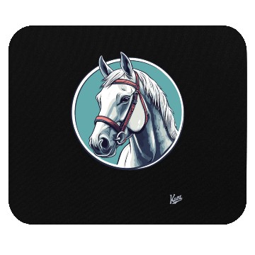 Discover Majestic White Horse Mouse Pads