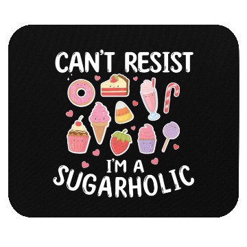 Discover Sugarholic Sweets Sugar Candy Enthusiast Mouse Pads