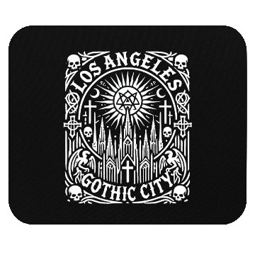 Discover Los Angeles Gothic City Mouse Pads