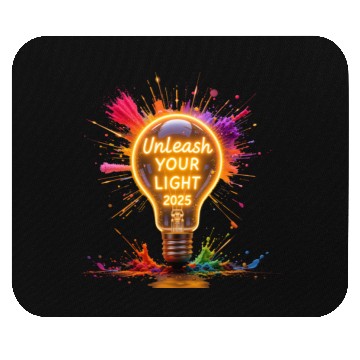 Discover A large starburst glowing in neon light with 2025 Mouse Pads