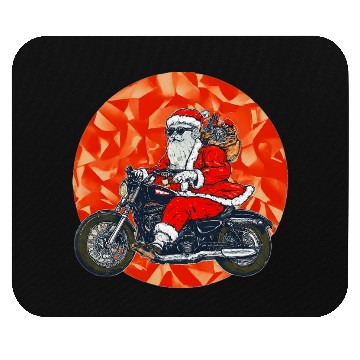Discover Santa Claus on Motorcycle Christmas , Cool Santa Mouse Pads