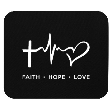 Discover Faith Hope Love - White Mouse Pads