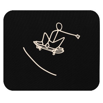 Discover Skater skating on skateboard Mouse Pads