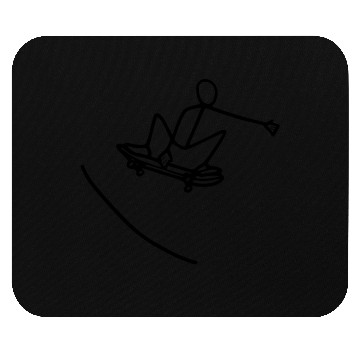 Discover Skater skating on skateboard Mouse Pads