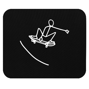 Discover Skater skating on skateboard Mouse Pads