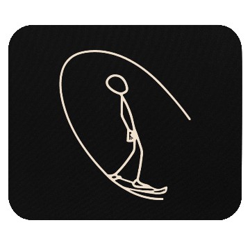 Discover Surfer surfing the wave Mouse Pads