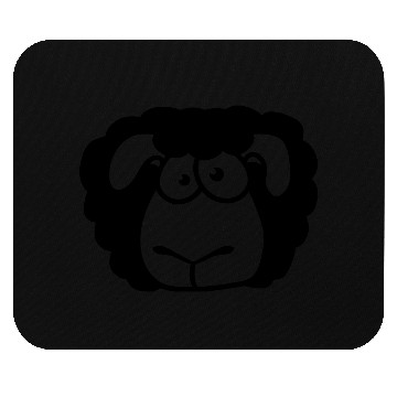 Discover Stupid Sheep Face Head Funny Anxious Cool Stare Mouse Pads