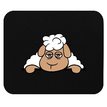 Discover Sheep Tired Bored Behind Fence Wall Sign Looking Mouse Pads