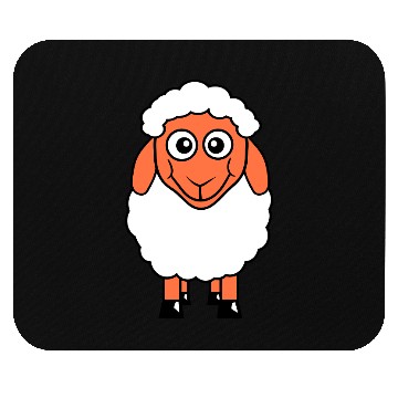Discover Sheep Baby Standing Cute Lamb Child Cool Comic Fun Mouse Pads