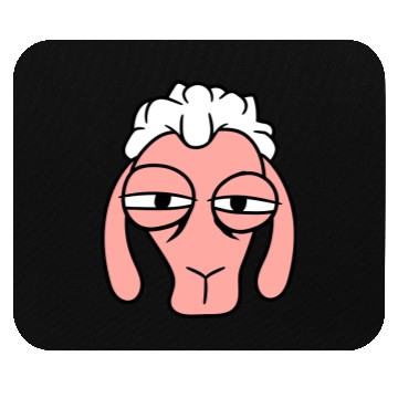 Discover Sheep Skeptical Critical Look Face Head Cool Angry Mouse Pads