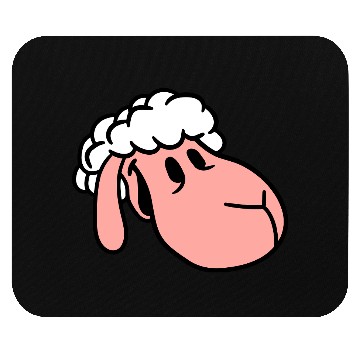 Discover Sheep Face Head Cute Sweet Little Lamb Cool Comic Mouse Pads