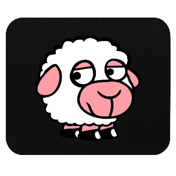 Discover Sheep Sad Shy Introverted Unhappy Look Sideways Mouse Pads