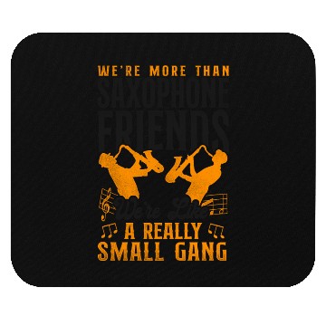Discover Saxophone Friends Besties Buddies Mouse Pads