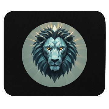Discover Geometric Power Lion Mouse Pads