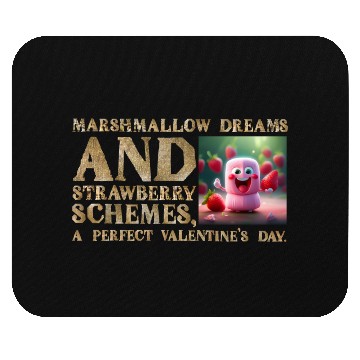Discover Marshmallow Dreams & Strawberry Schemes Mouse Pads