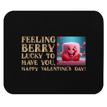 Discover Feeling Berry Lucky to Have You! Mouse Pads