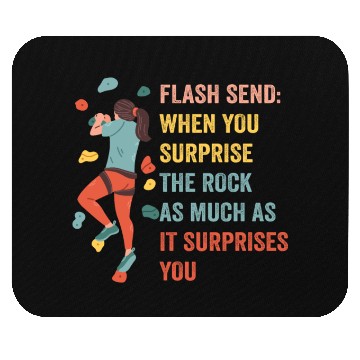 Discover Boulderer Flash Send Bouldering Mouse Pads