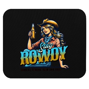 Discover "Stay Rowdy - Bold and Fearless Mouse Pads