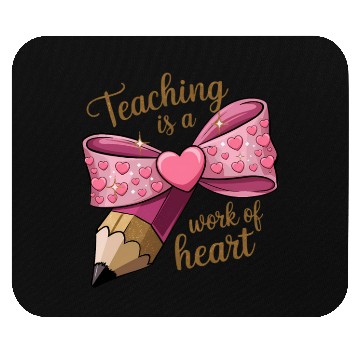Discover Coquette Pencil Teacher Valentine Coquette Bow Mouse Pads