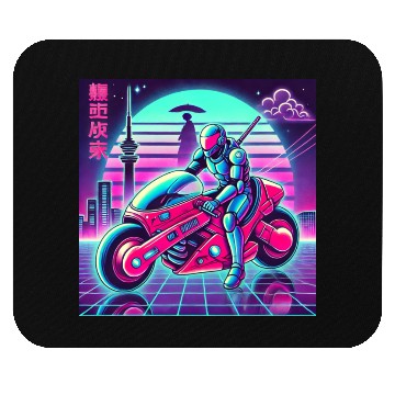 Discover Cyberpunk Neon Rider Mouse Pads