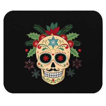 Discover Holiday Sugar Skull Mouse Pads