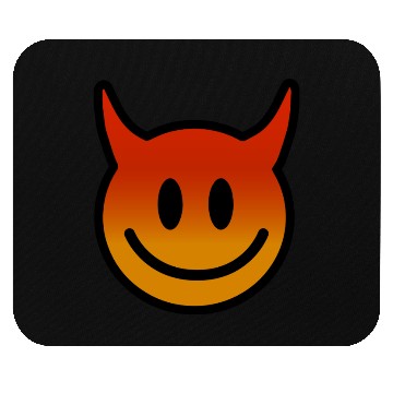 Discover Cute Devil Face – Mischief with a Grin Mouse Pads