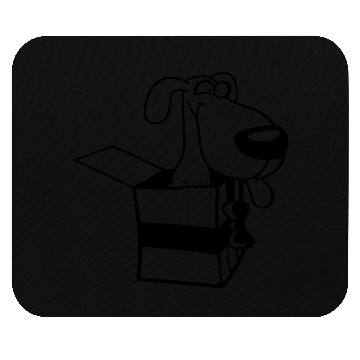 Discover Dog Pet Gift Box Funny Crazy Surprise Fun Puppy Mouse Pads