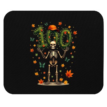 Discover Skeleton 100th Day of School Celebration Mouse Pads