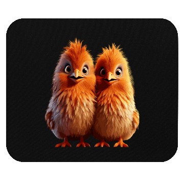 Discover perfect match Adorable Chick Pair Cartoon Mouse Pads