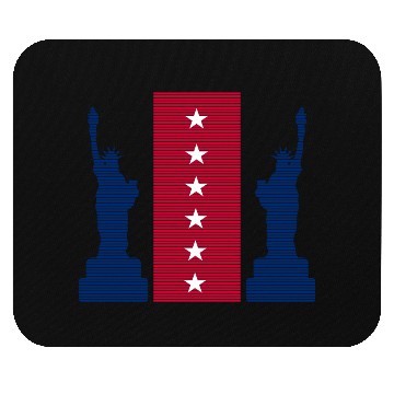 Discover Stylized Statue of Liberty Graphic Design Mouse Pads