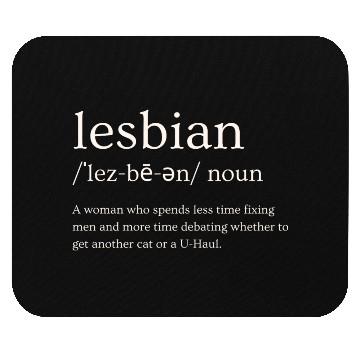 Discover Lesbian Definition Mouse Pads