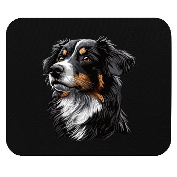Discover Drawing Realistic Australian Shepherd Mouse Pads