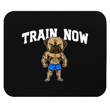 Discover Train Now Workout Motivational Quote Gym Mouse Pads