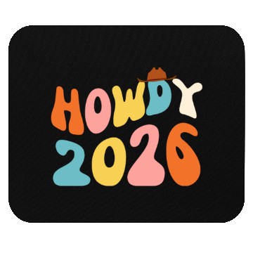Discover Howdy 2026 funny 2026 NYE Groovy Mouse Pads