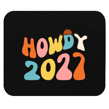 Discover Howdy 2027 funny 2027 NYE Groovy Mouse Pads